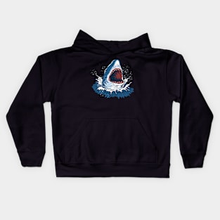 shark illustration Kids Hoodie